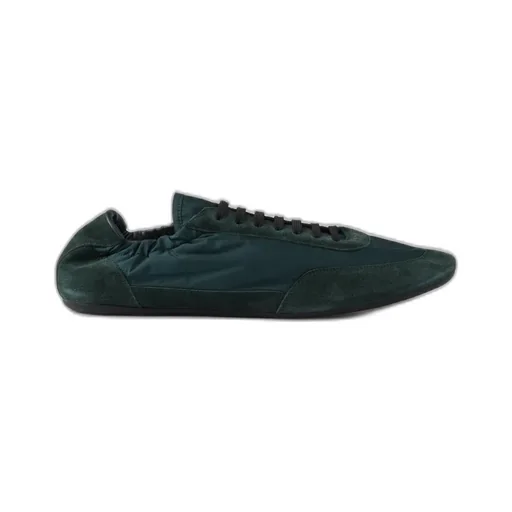 Collapse Re-Nylon And Suede Elasticized Sneakers