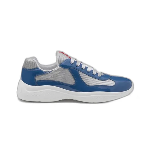 Patent Leather And Technical Fabric Prada America's Cup Sneakers