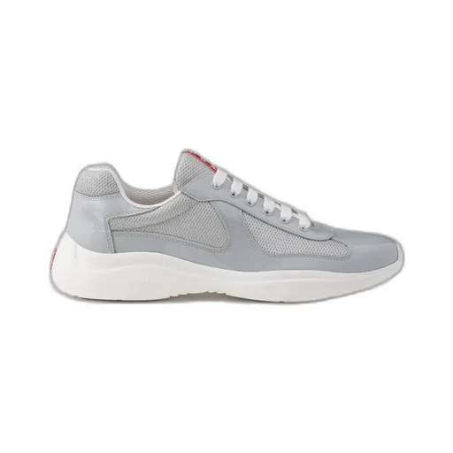Patent Leather And Technical Fabric Prada America's Cup Sneakers