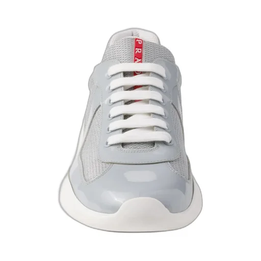 Patent Leather And Technical Fabric Prada America's Cup Sneakers