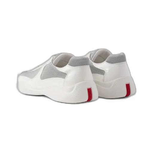 Patent Leather And Technical Fabric Prada America's Cup Sneakers
