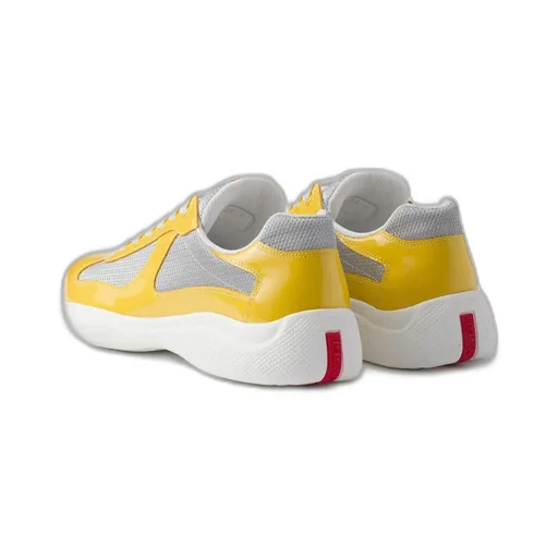 Patent Leather And Technical Fabric Prada America's Cup Sneakers