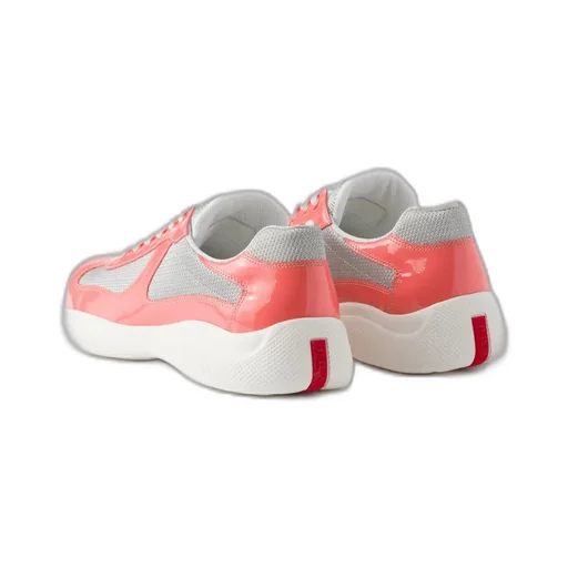 Patent Leather And Technical Fabric Prada America's Cup Sneakers