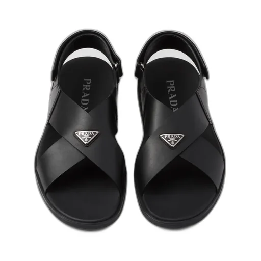 Crisscross Leather Sandals