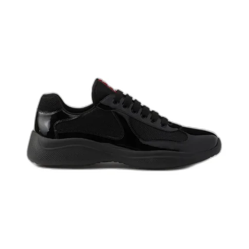 Patent Leather And Technical Fabric Prada America's Cup Sneakers