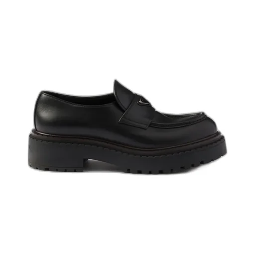 Double Chocolate Leather Loafers