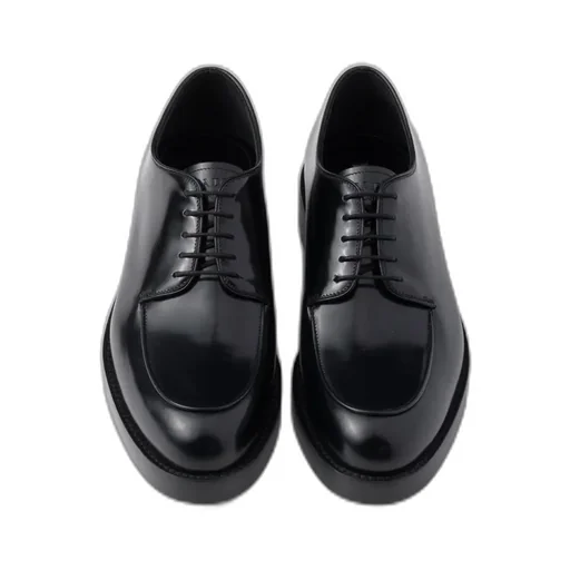 Brushed Leather Derby Shoes