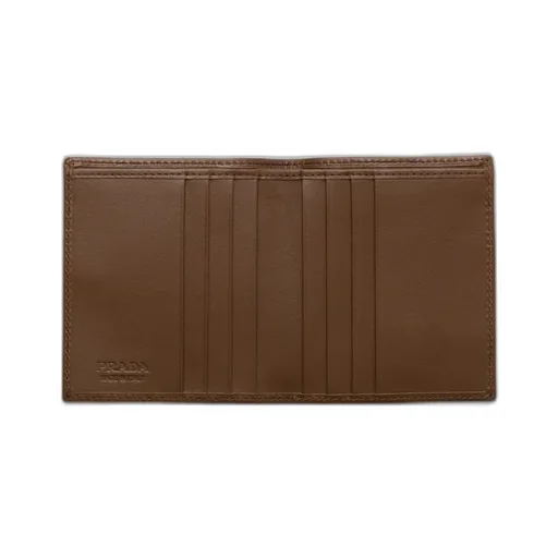 Re-Nylon And Leather Wallet
