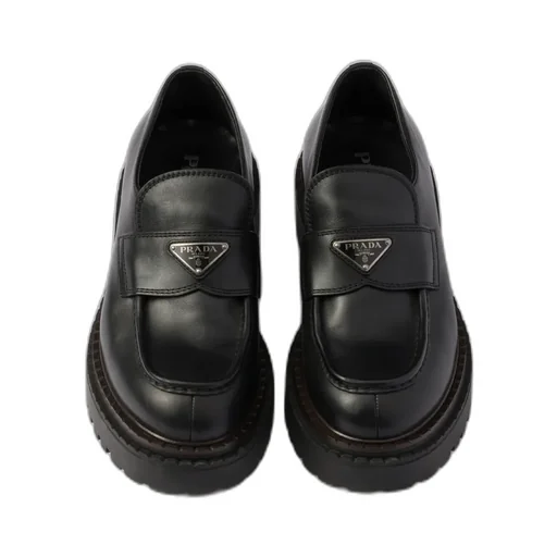 Double Chocolate Leather Loafers