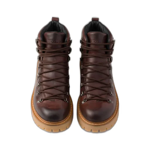 Laced Leather Booties