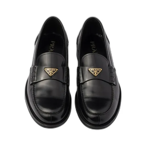 Brushed Leather Loafers