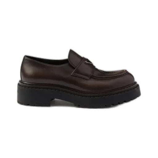 Double Chocolate Leather Loafers
