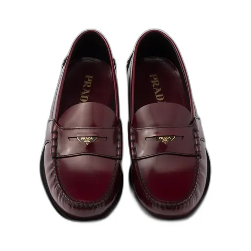 Brushed Leather Loafers