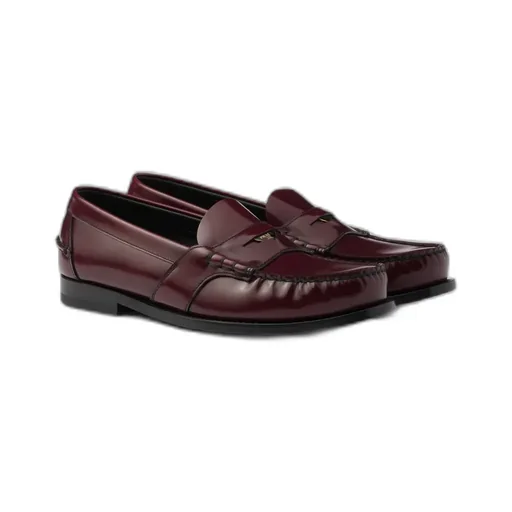 Brushed Leather Loafers