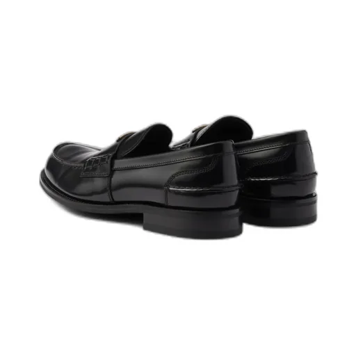 Brushed Leather Loafers