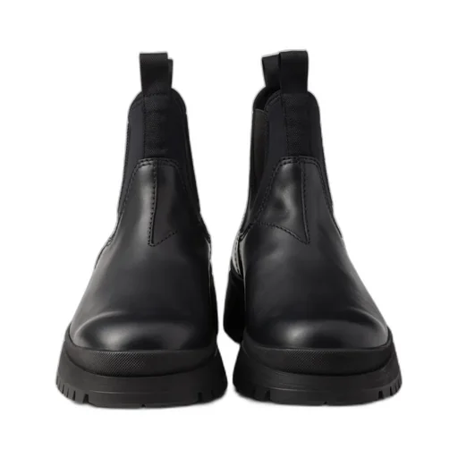 Leather And Stretch Fabric Brixxen Boots