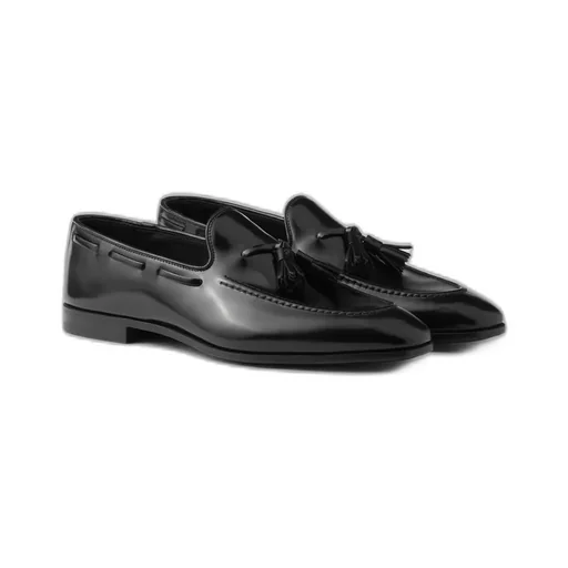Brushed Leather Loafers