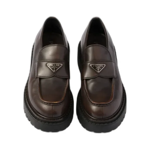 Double Chocolate Leather Loafers