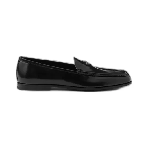 Brushed Leather Loafers
