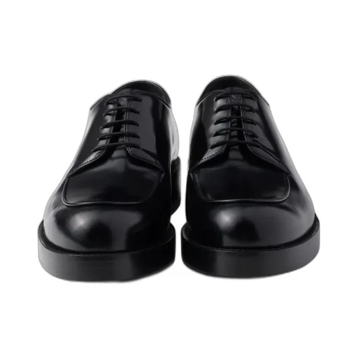 Brushed Leather Derby Shoes