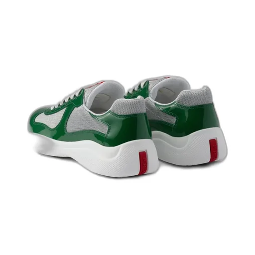 Patent Leather And Technical Fabric Prada America's Cup Sneakers
