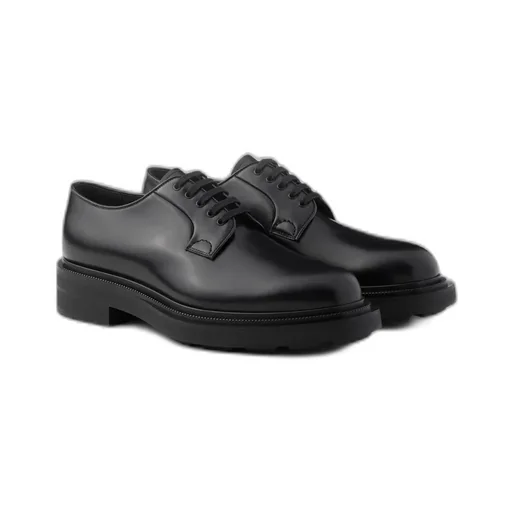 Brushed Leather Derby Shoes