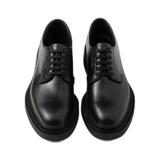Brushed Leather Derby Shoes