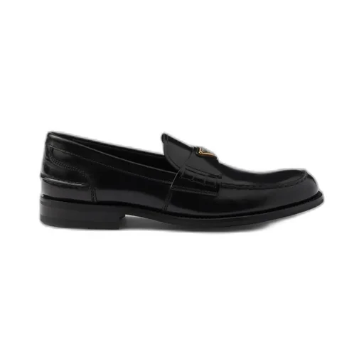 Brushed Leather Loafers