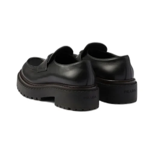 Double Chocolate Leather Loafers