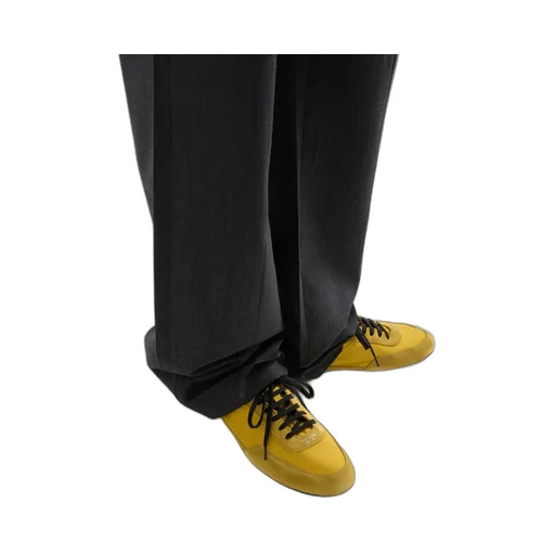 Collapse Re-Nylon And Suede Elasticized Sneakers