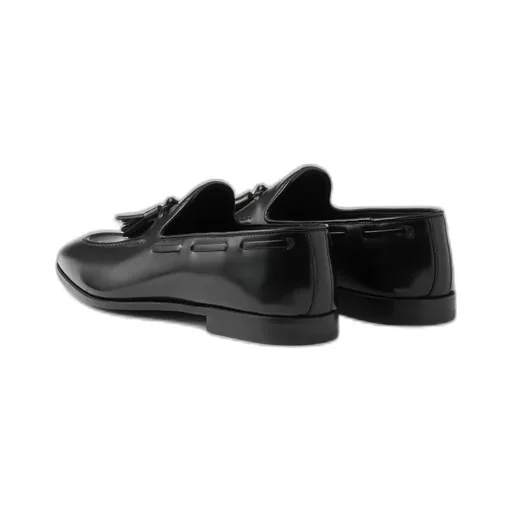 Brushed Leather Loafers