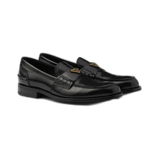 Brushed Leather Loafers