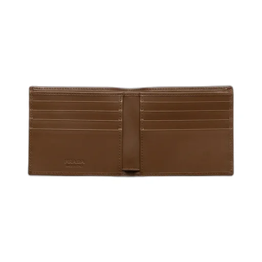 Re-Nylon And Leather Wallet