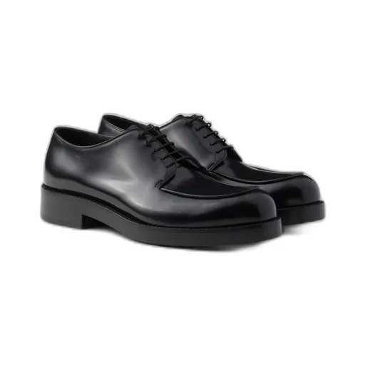 Brushed Leather Derby Shoes