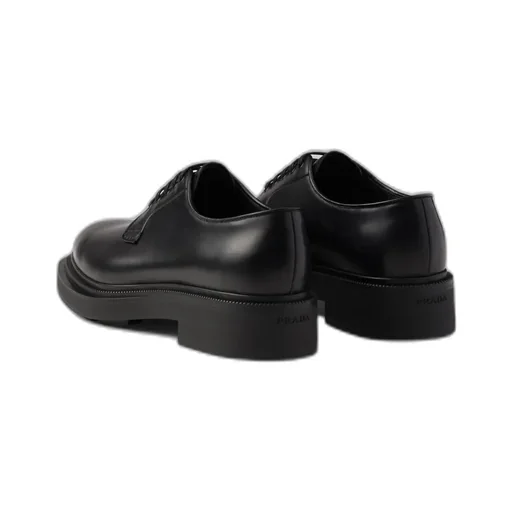 Brushed Leather Derby Shoes
