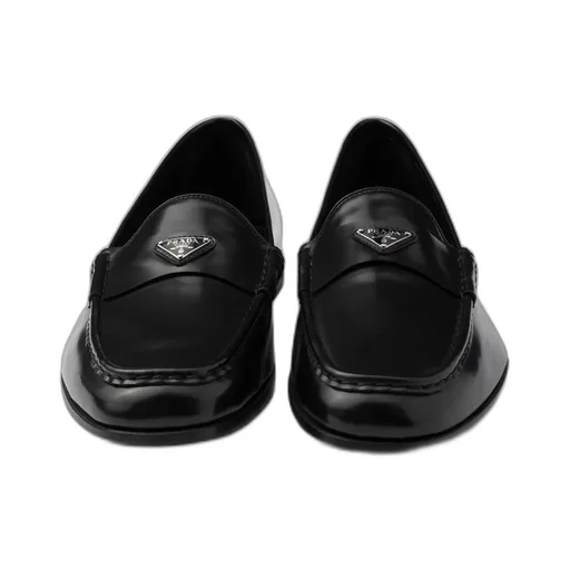 Brushed Leather Loafers