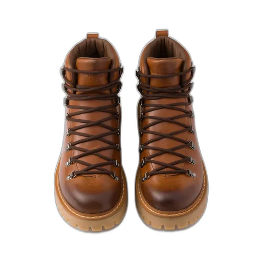 Laced Leather Booties