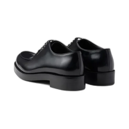 Brushed Leather Derby Shoes