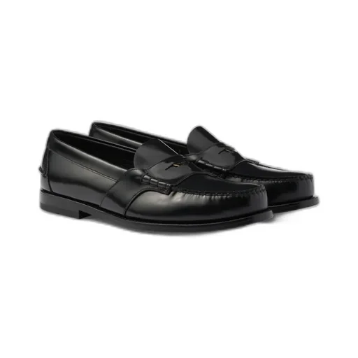 Brushed Leather Loafers
