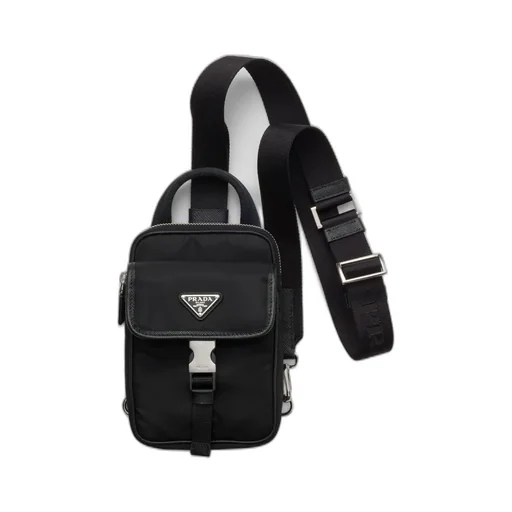 Re-Nylon And Saffiano Leather Smartphone Case