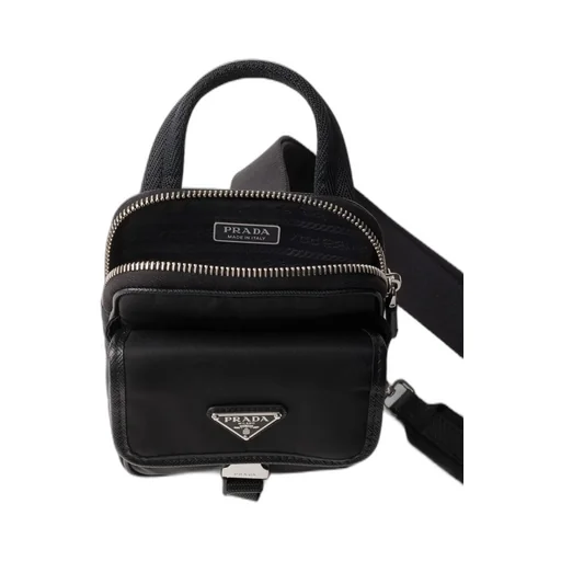 Re-Nylon And Saffiano Leather Smartphone Case