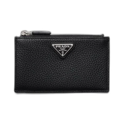 Zipper Leather Card Holder