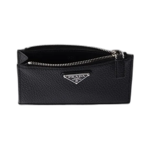Zipper Leather Card Holder
