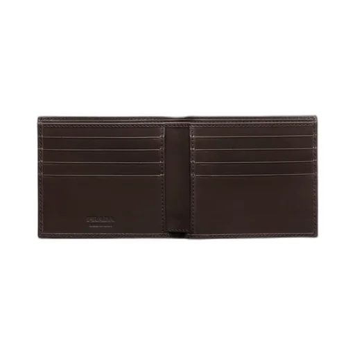 Re-Nylon And Leather Wallet