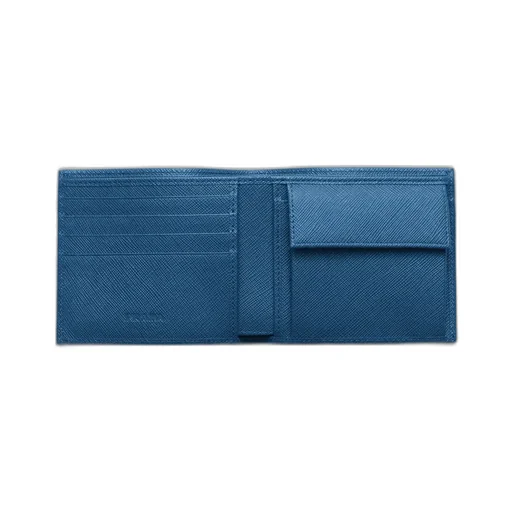 Saffiano Leather Wallet With Coin Purse