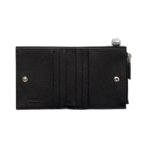 Small Saffiano Wallet With Chain