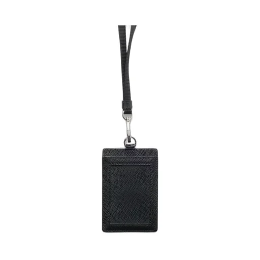 Saffiano Leather Badge Holder