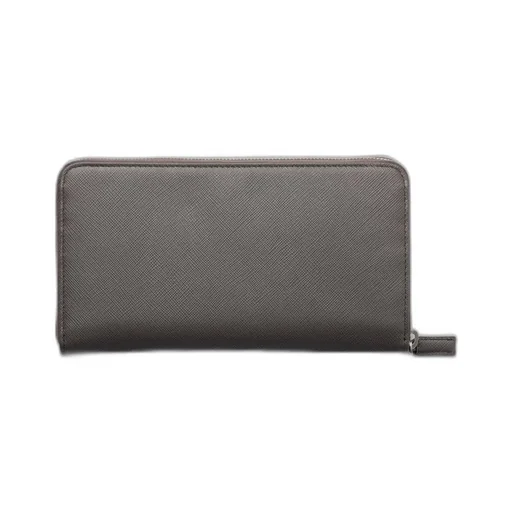 Saffiano Leather Zip Around Wallet