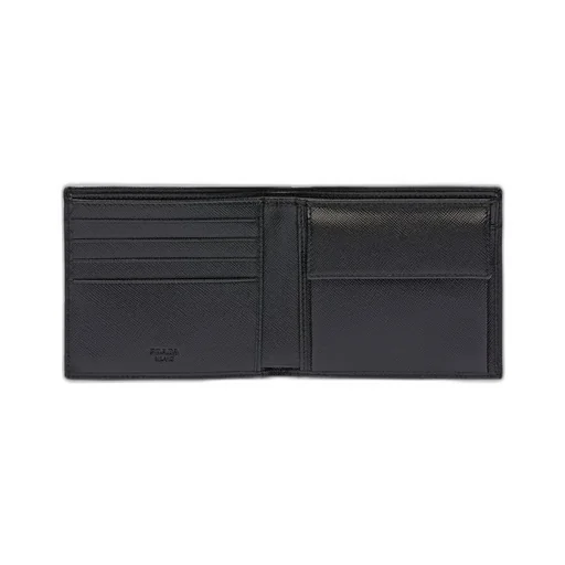 Saffiano Leather Wallet With Coin Purse