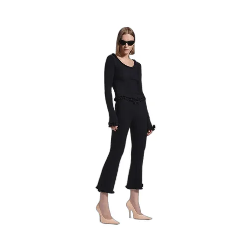 Flared Capri Pants